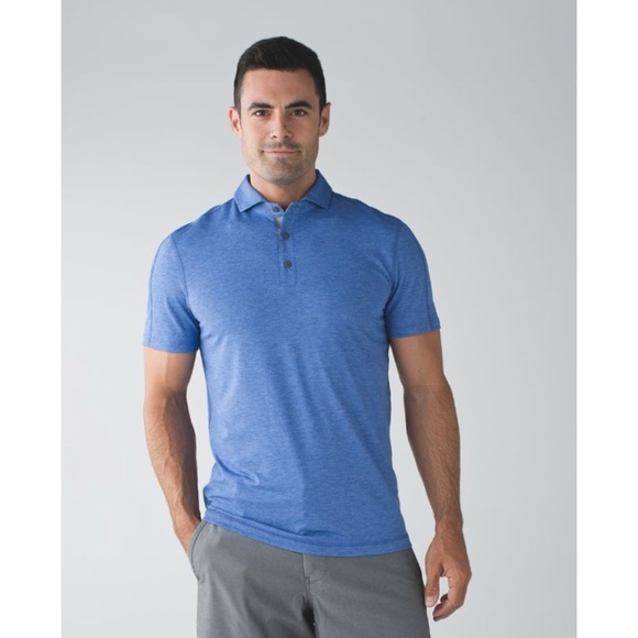 Lululemon Evolution Polo Short Sleeve Shirt in Blue Purple - Picture 1 of 6